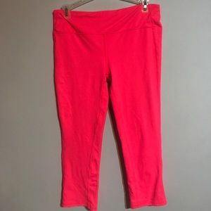Neon Pink GapFit Capri Leggings